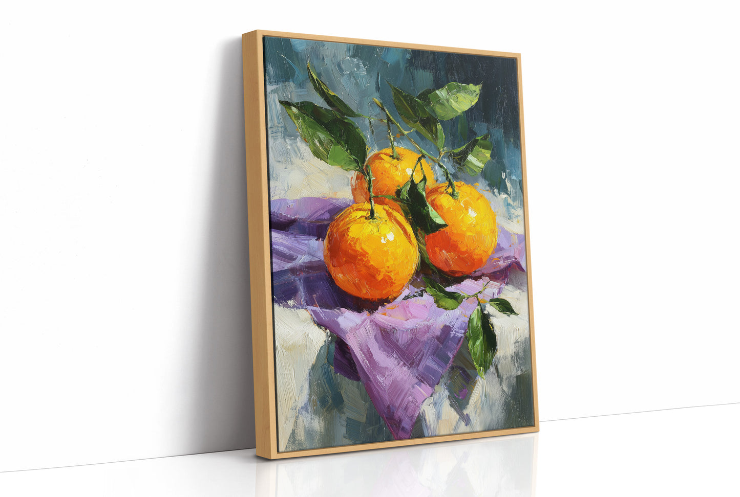 Three Oranges on a Lavender Day