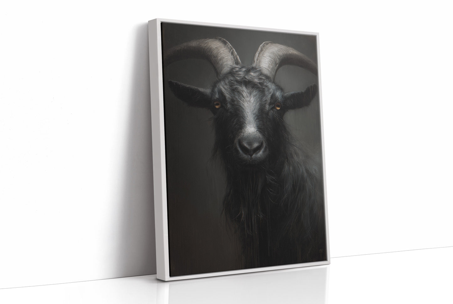 Amber Eyes Against Midnight Walls