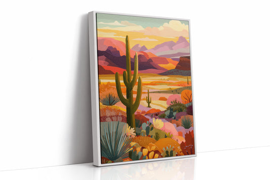 Saguaros Paint Their Evening Stories