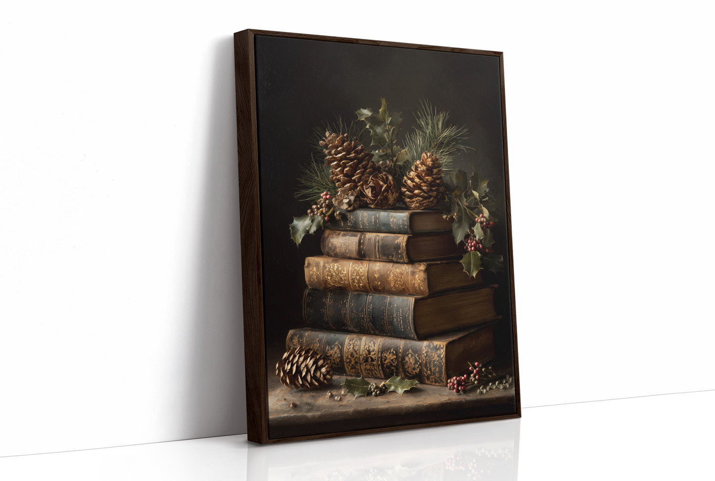 Winter Stories Rest On Leather Spines