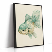 Seafoam Fancy: A Goldfish Portrait