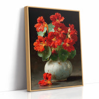 Nasturtiums in a Weathered Vessel