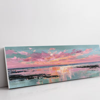 Blush Horizon Coastal Sunset