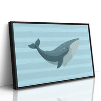 Blue Whale Canvas Art