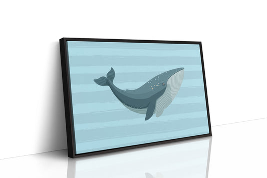 Blue Whale Canvas Art