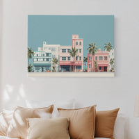 Pastel Dreams Along Ocean Drive