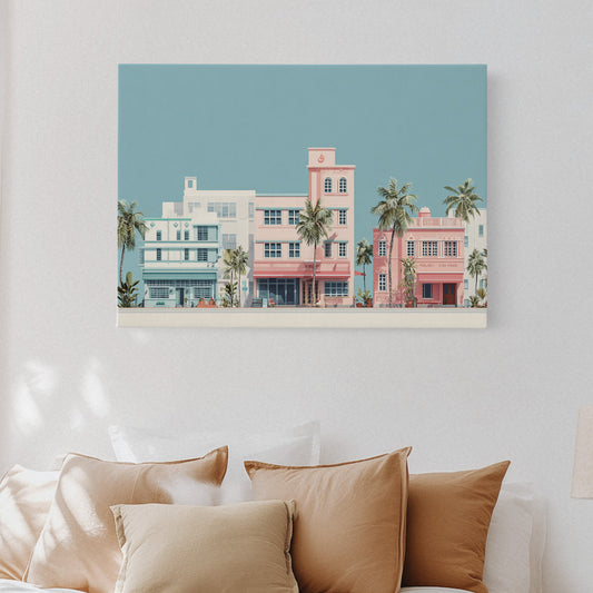 Pastel Dreams Along Ocean Drive