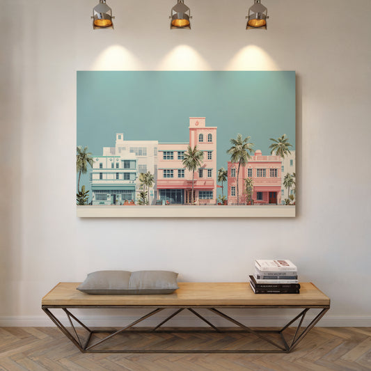 Pastel Dreams Along Ocean Drive