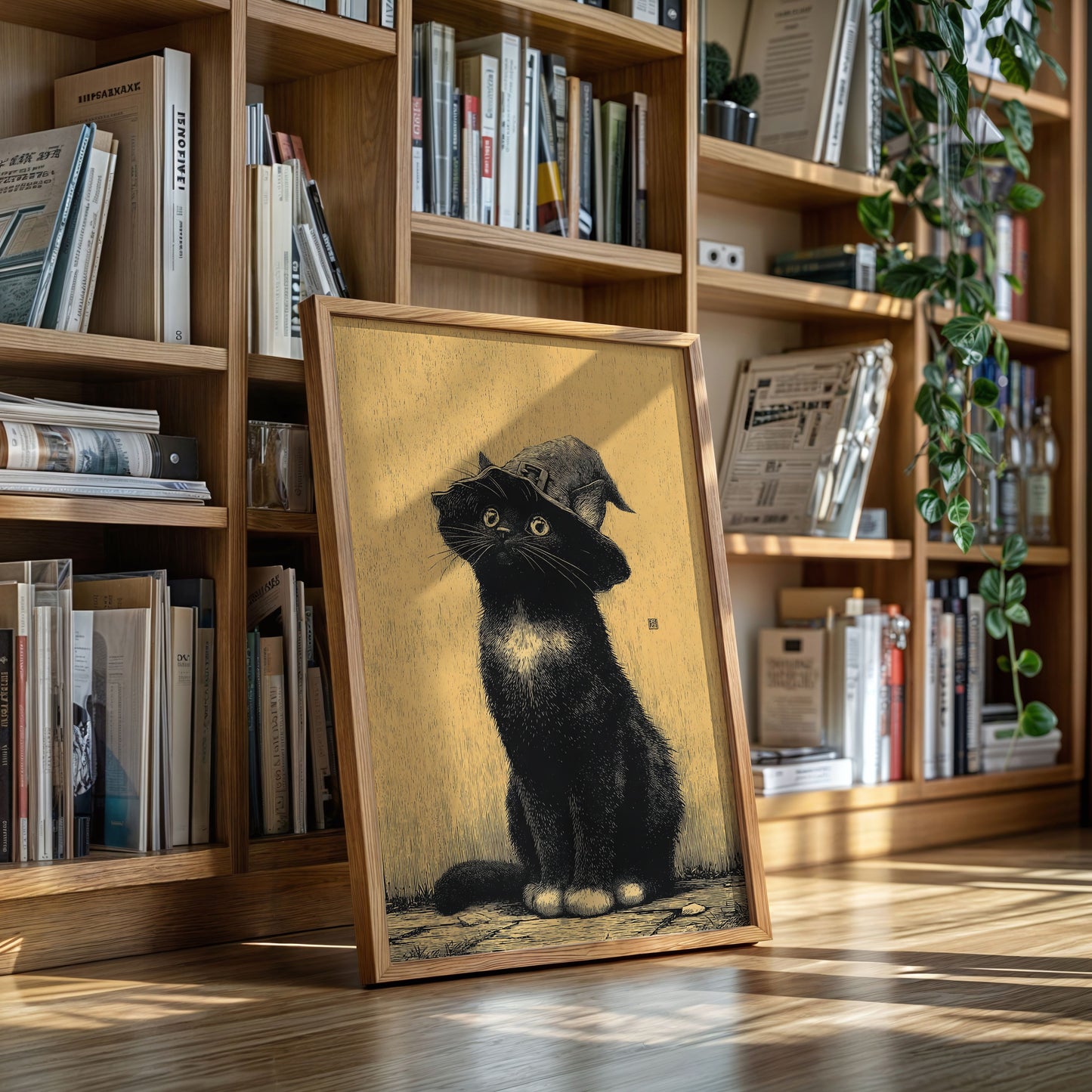 The Enchanted Feline Stares Back