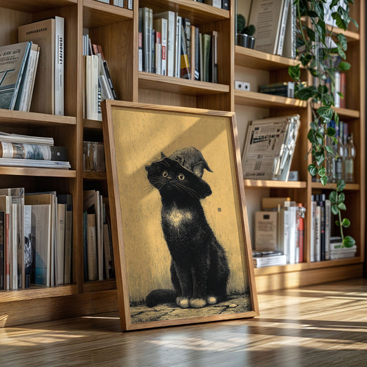 The Enchanted Feline Stares Back