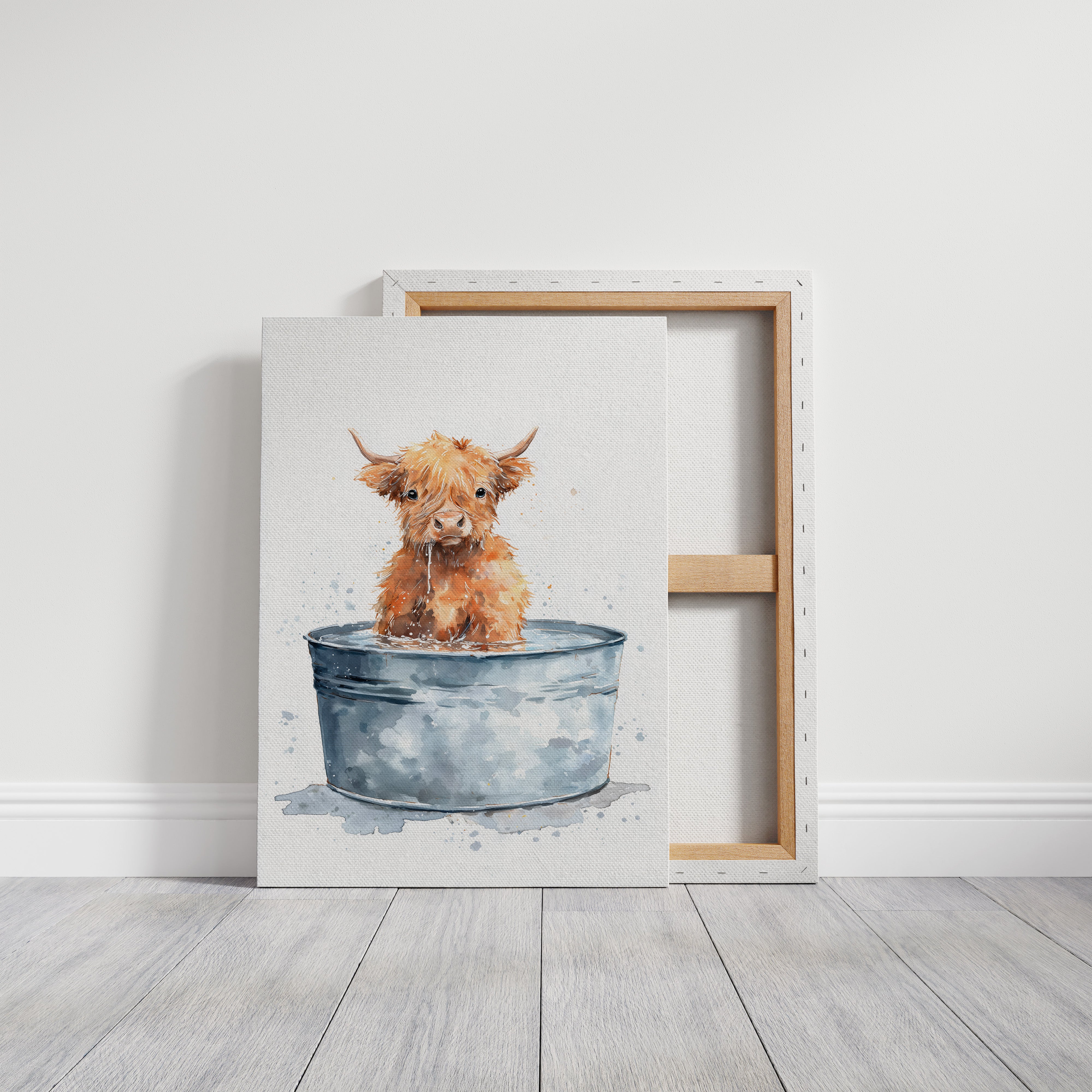 Little Highland in a Tin Bath