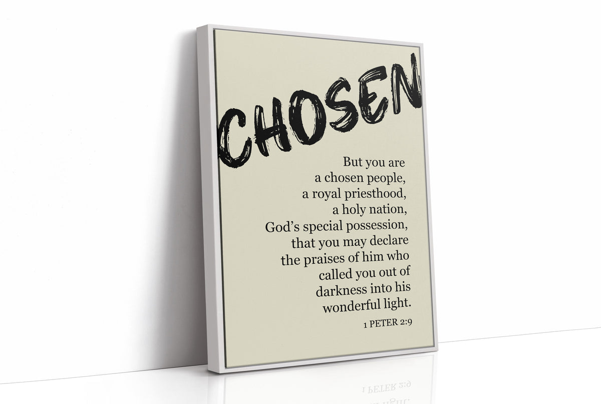 Chosen: Brushstroke Scripture Art
