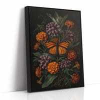 Monarch Among Marigolds: Dutch Master Study