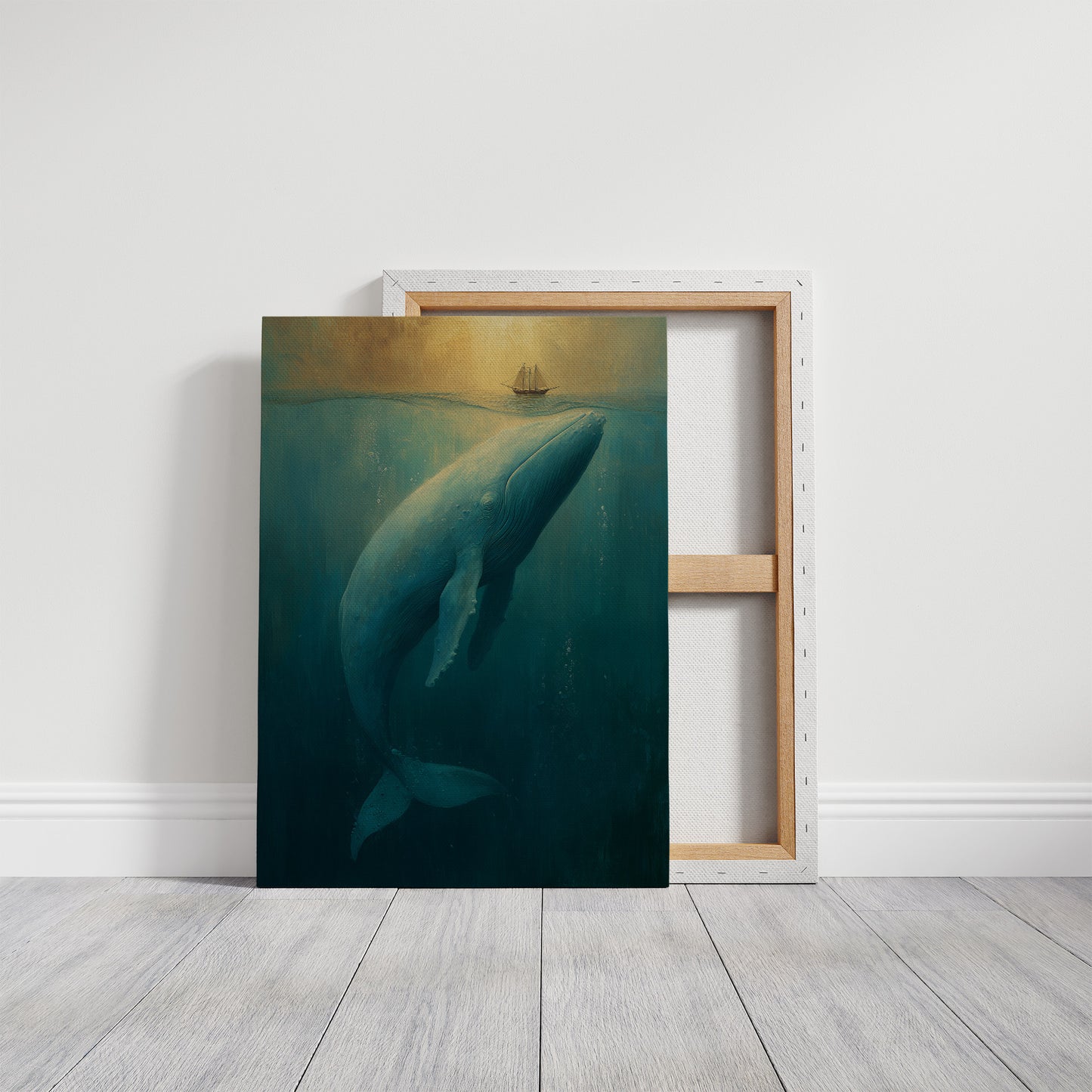 Gentle Giants Below Tiny Ships