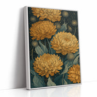 Chrysanthemums and Dandelion Stars: Dark Botanical III