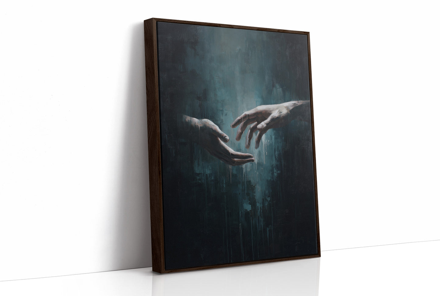 Almost Touching In Teal Depths