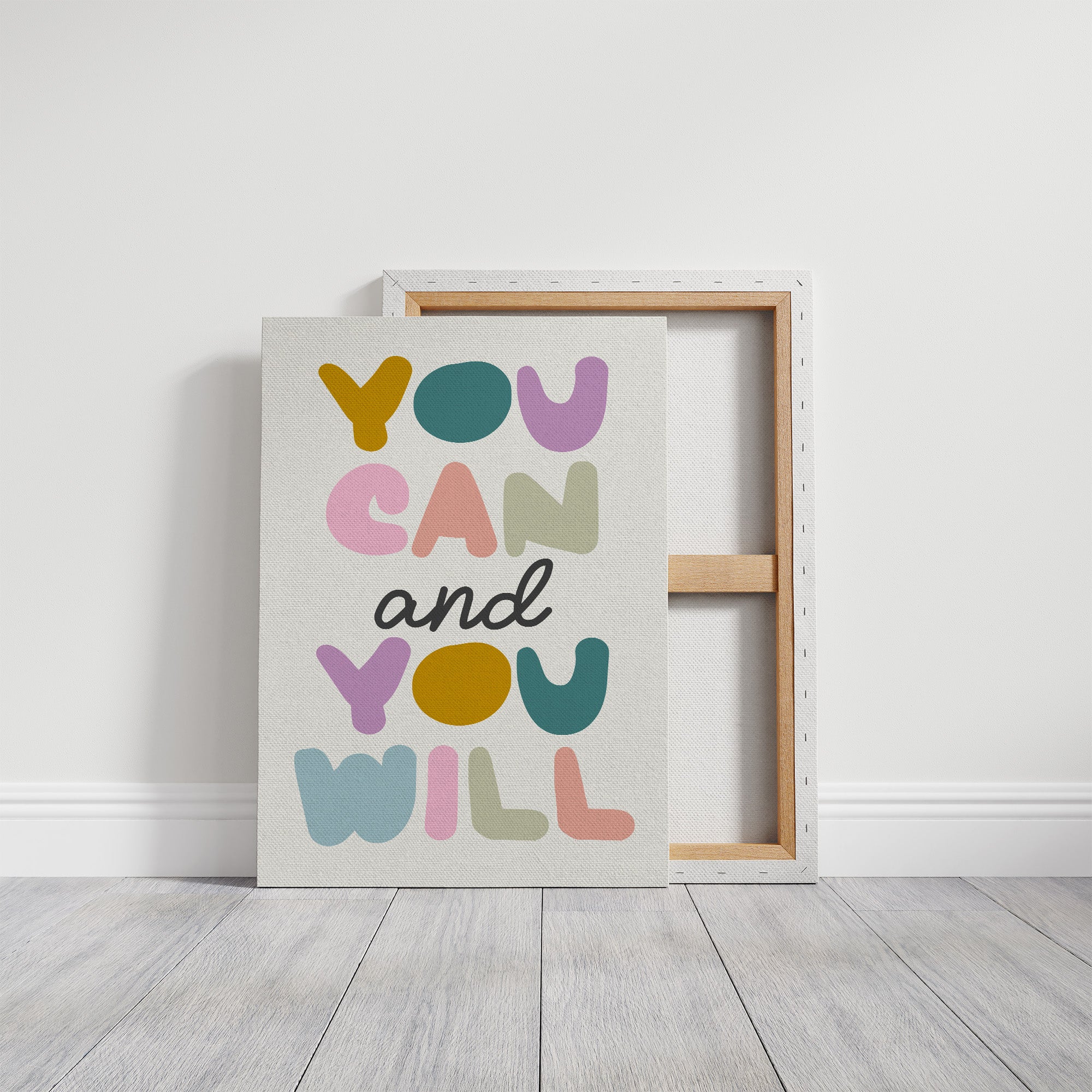 You Can and You Will Colorful Motivation