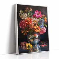 Disco Vase Blooms After Dark