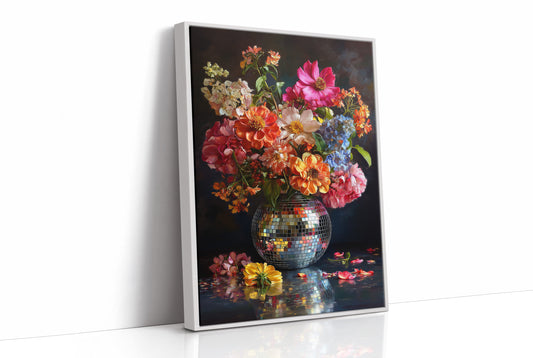 Disco Vase Blooms After Dark