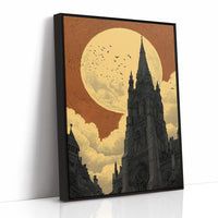 Cathedral Under a Copper Moon