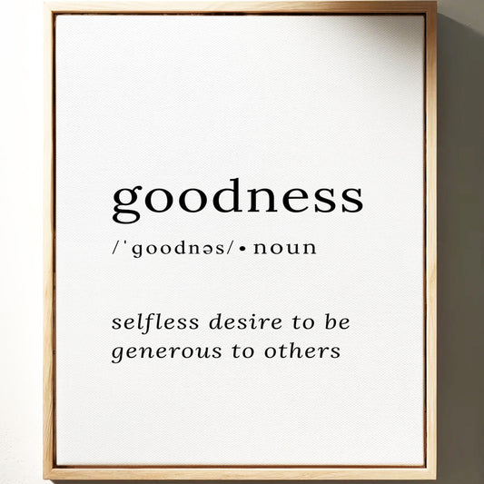 Simple Words Define Noble Hearts