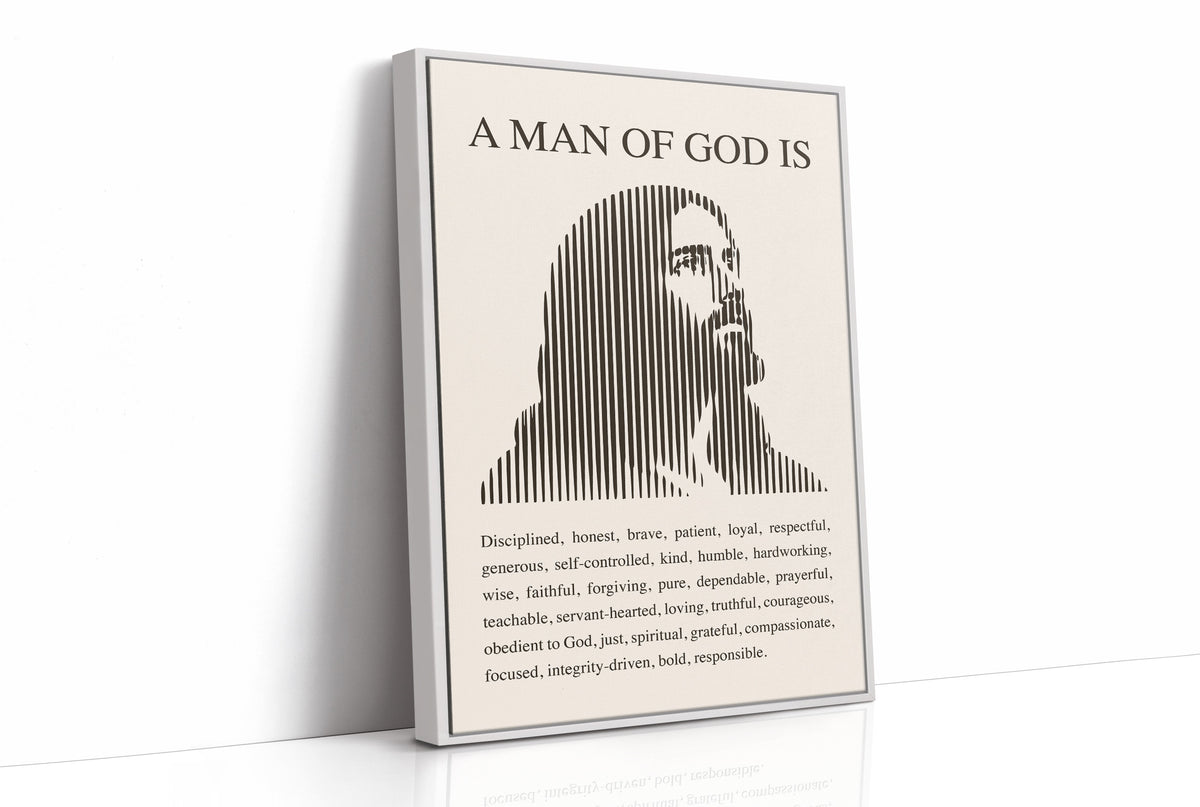 A Man of God: Ivory Line Portrait
