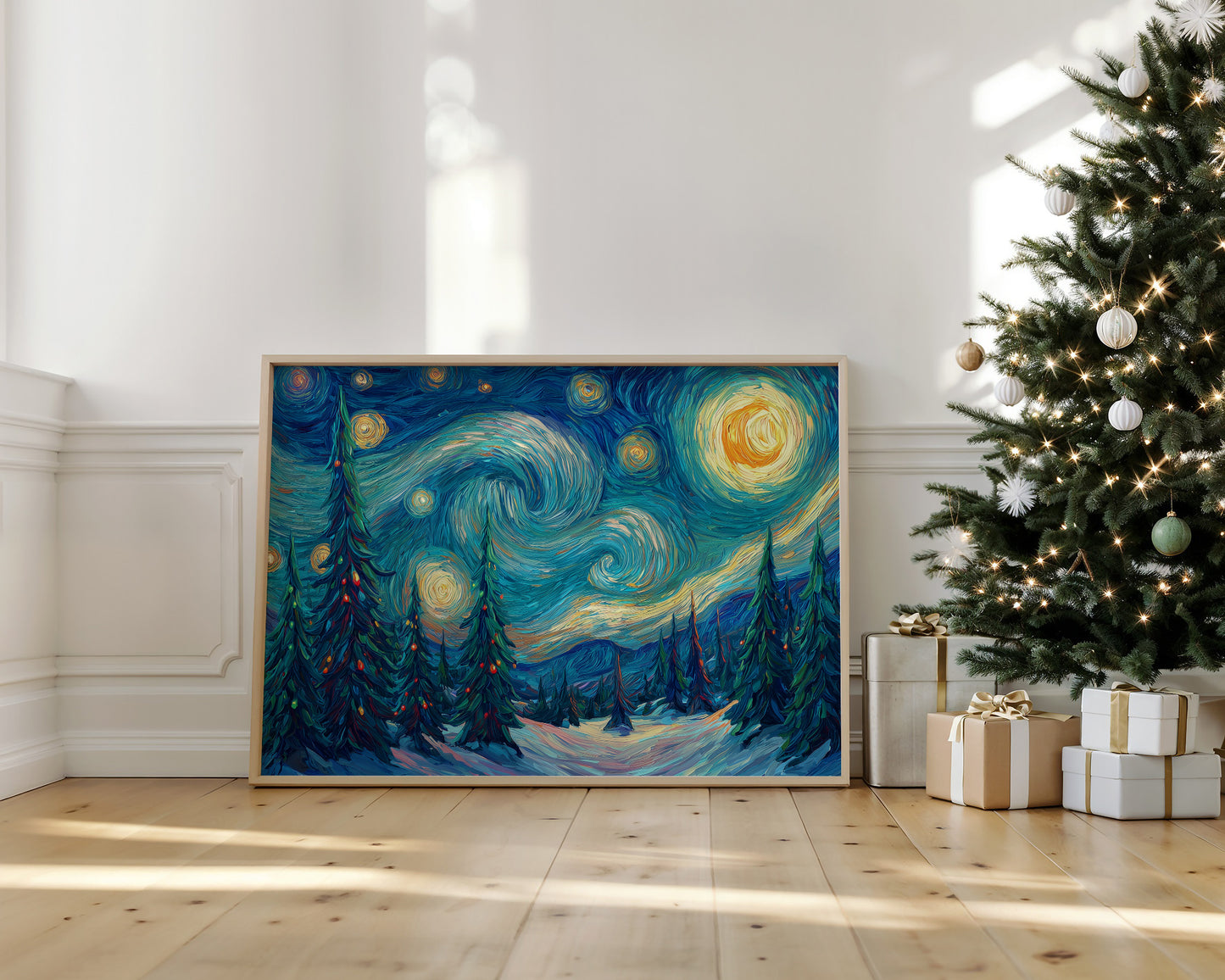 Starlit Pines Dance Through Time