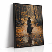 Autumn Path Beckons Her Forward