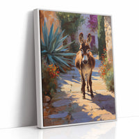 Gentle Hooves Along Garden Paths