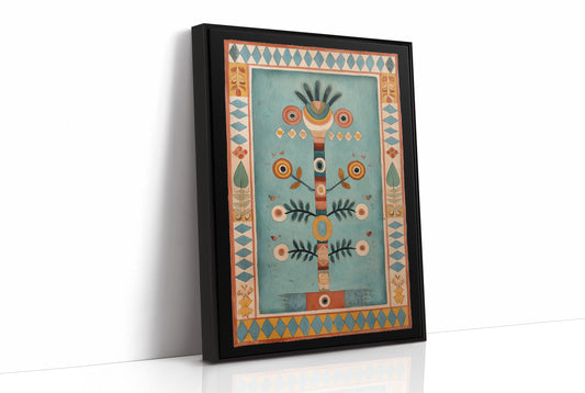Folk Totem in Teal
