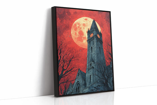 Blood Moon Over the Bell Tower