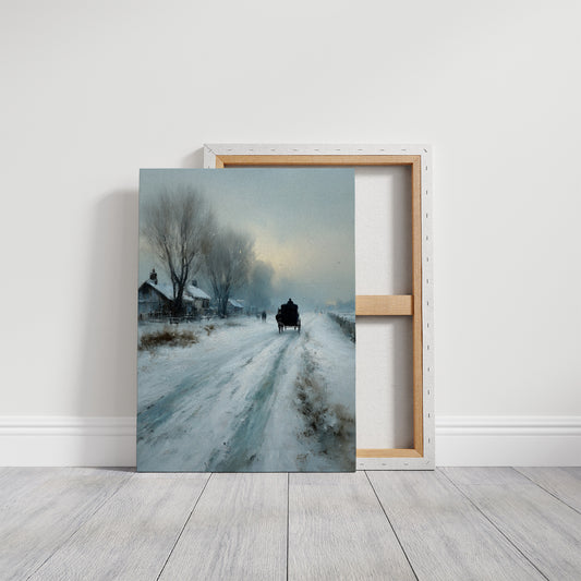 Carriage on the Frozen Road