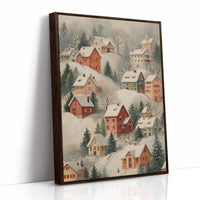 Snow Covered Village Dreams Of Home