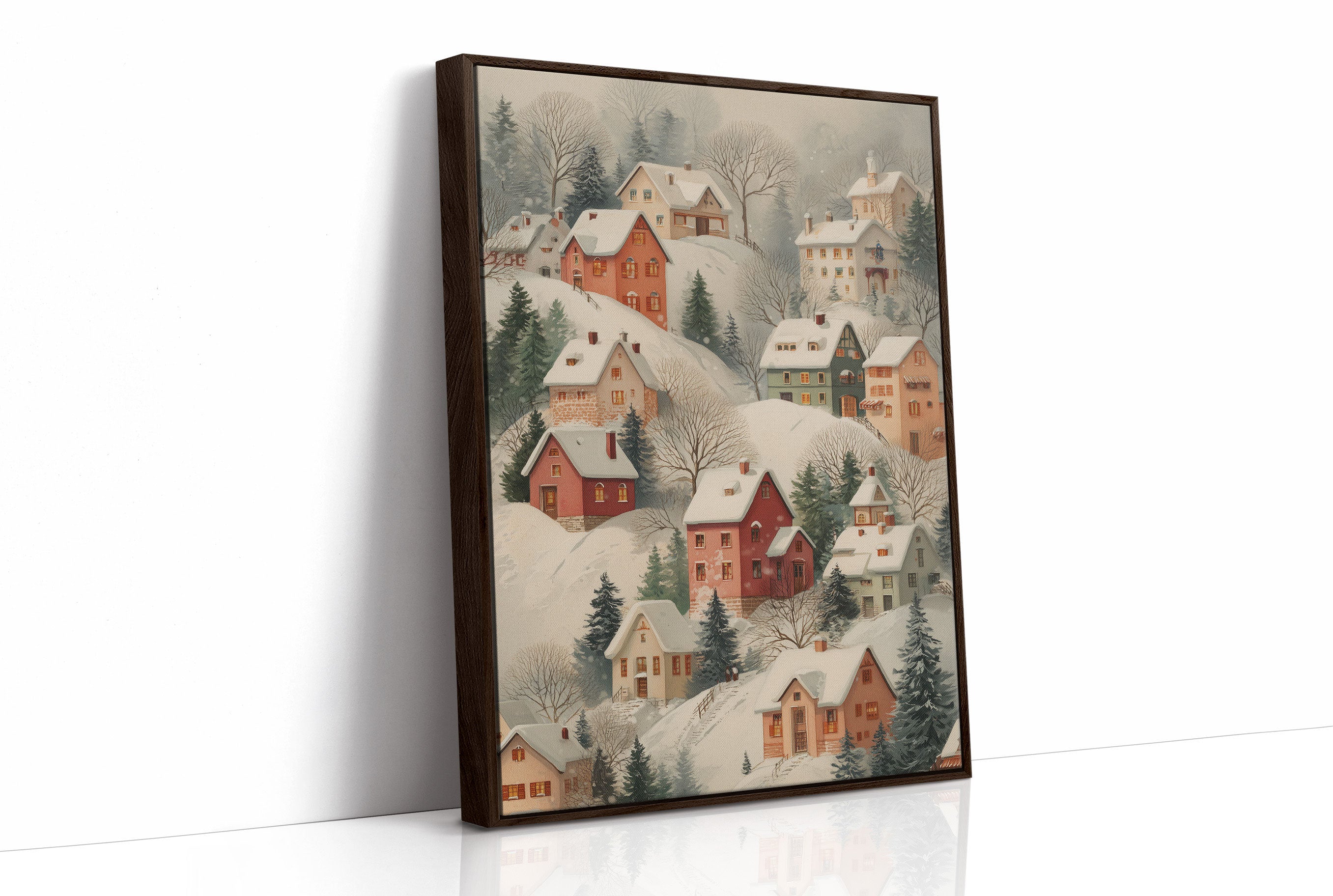 Snow Covered Village Dreams Of Home