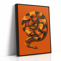Coiled Heat in Burning Orange