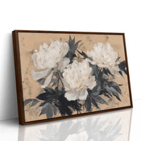 Ivory Petals in Quiet Contrast