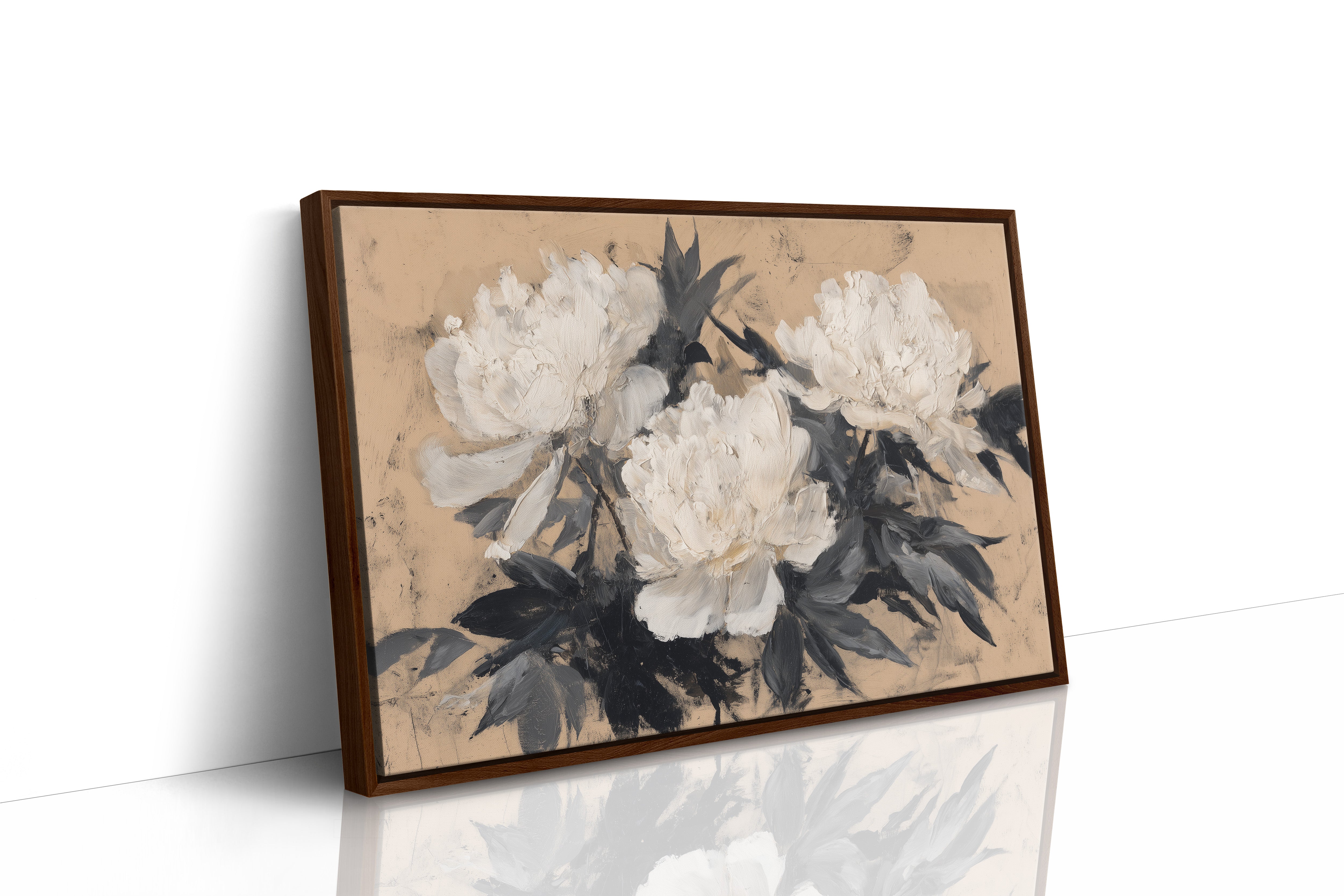 Ivory Petals in Quiet Contrast