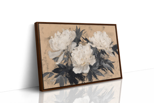 Ivory Petals in Quiet Contrast