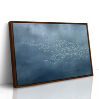White Wings Across Blue Silence