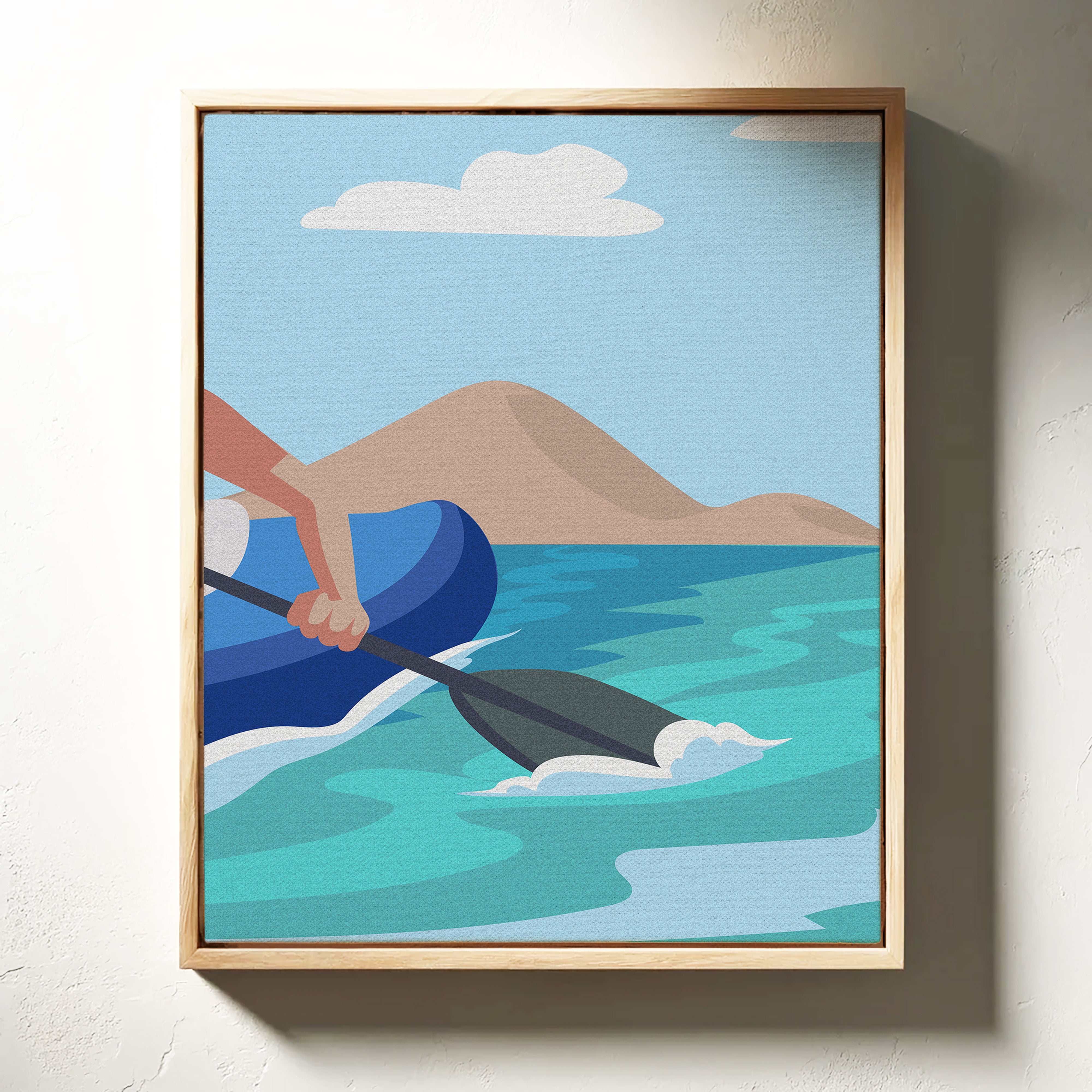 Paddle Through Mountain Lake Serenity