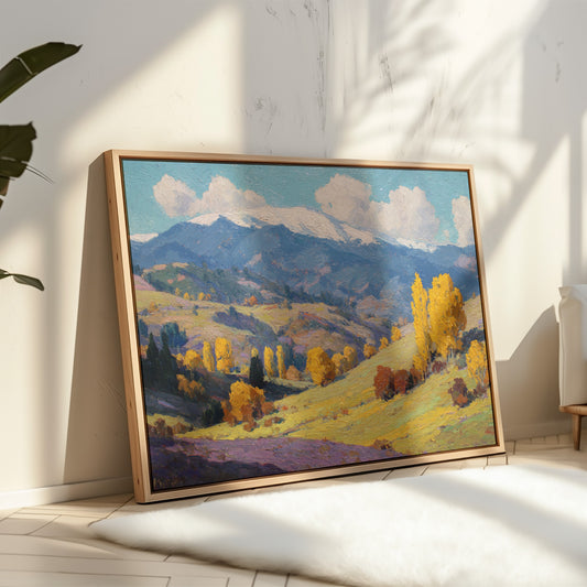 Autumn Gold Bathes Mountain Valley
