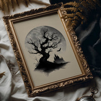 Ancient Branches Against Distant Spires