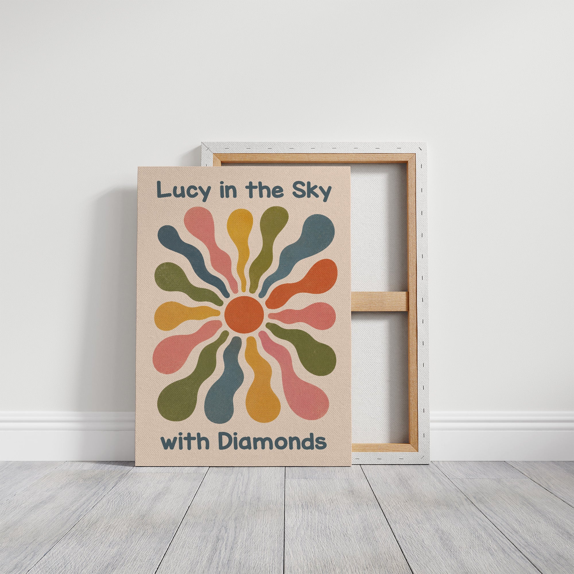Groovy Sunburst Rays (Bubble Type)