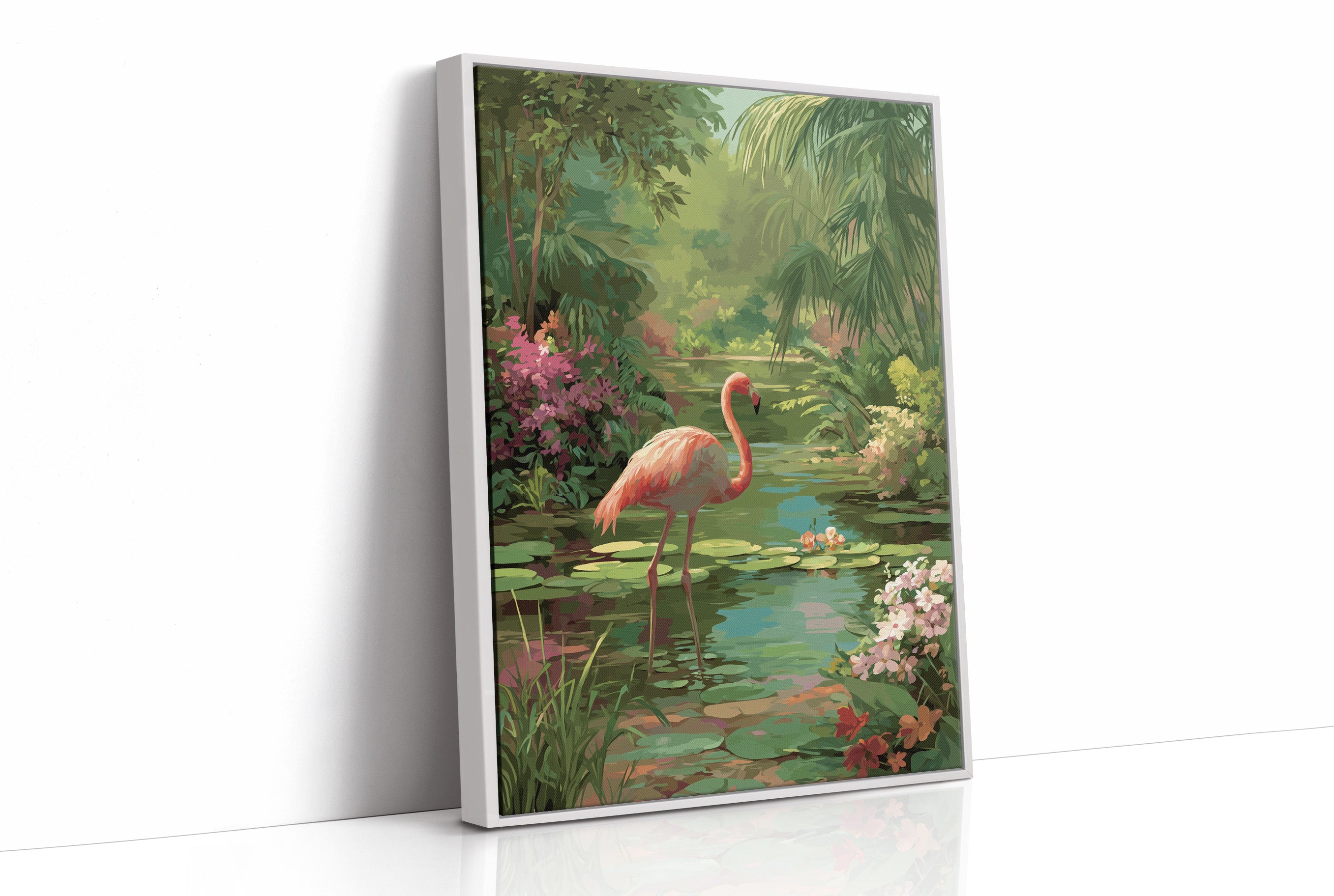 Pink Elegance In Verdant Paradise