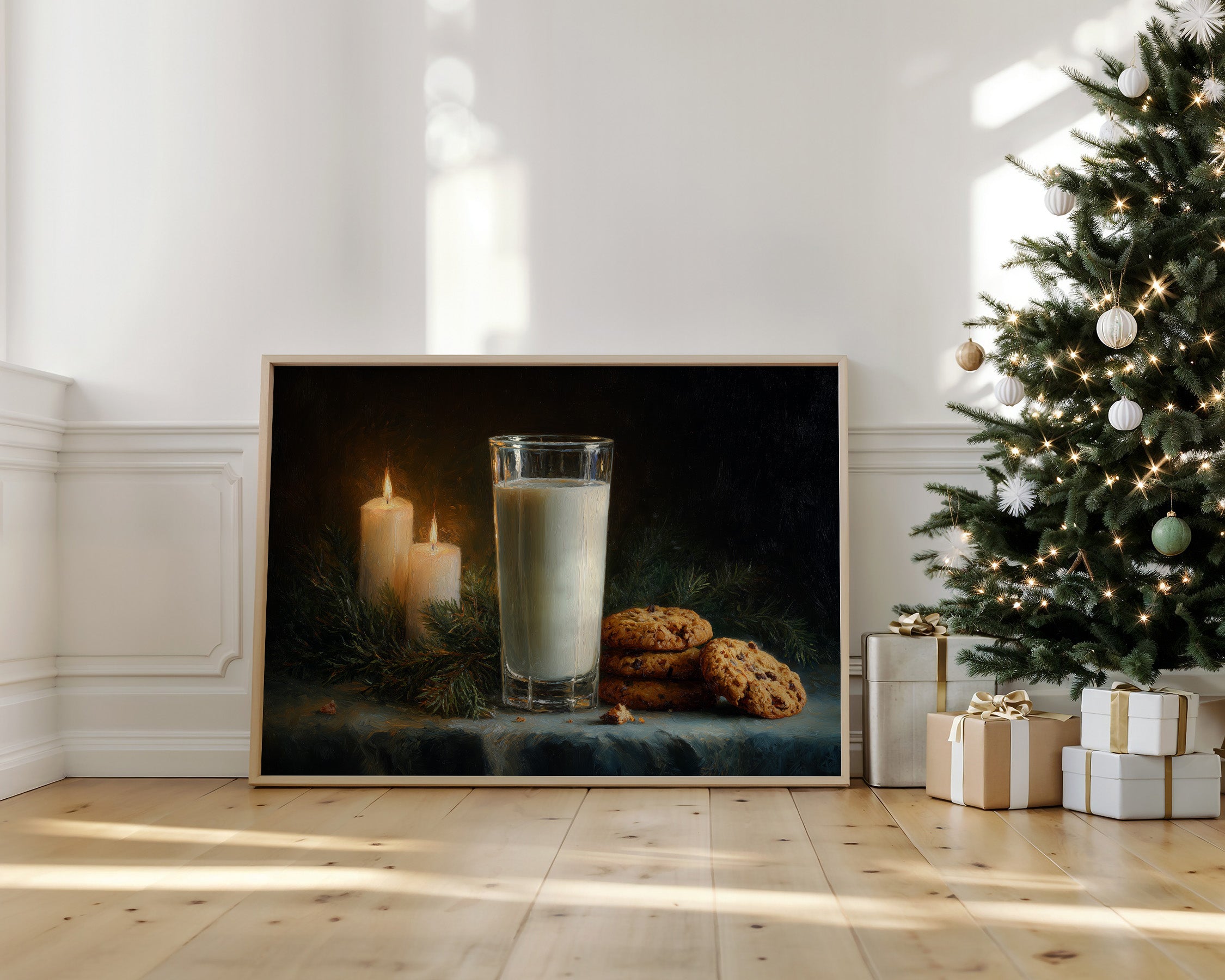 Candlelight Cookies Await Santa's Visit