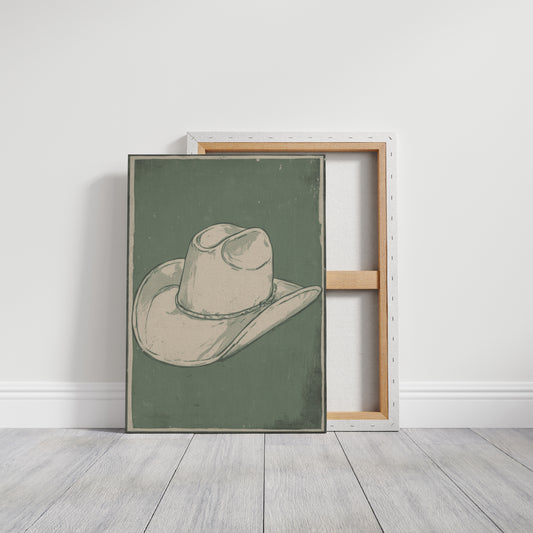 Weathered Rancher's Dream - Vintage Cowboy Hat