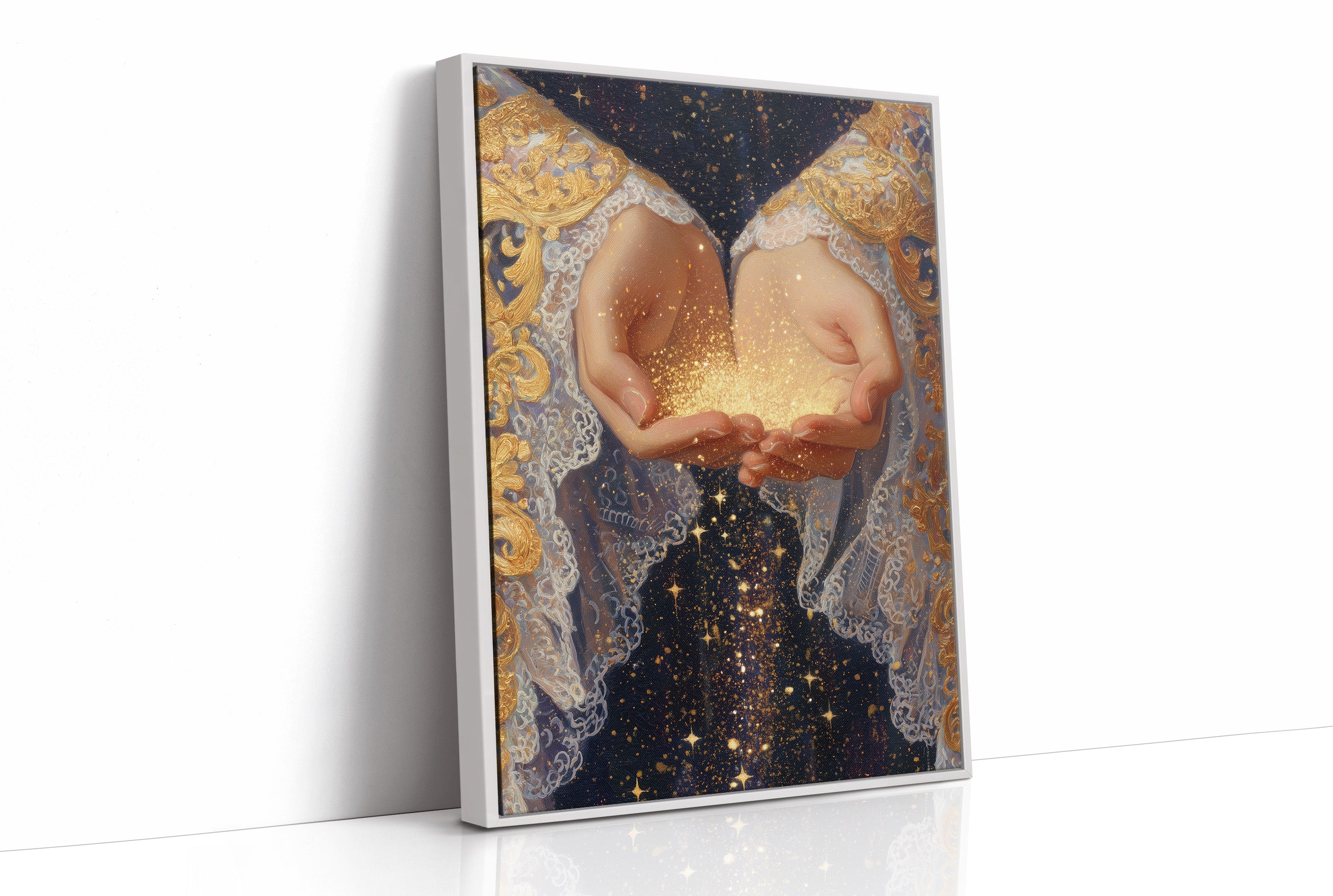 Celestial Offerings In Open Palms