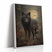 Midnight Hunter Under Autumn Moon