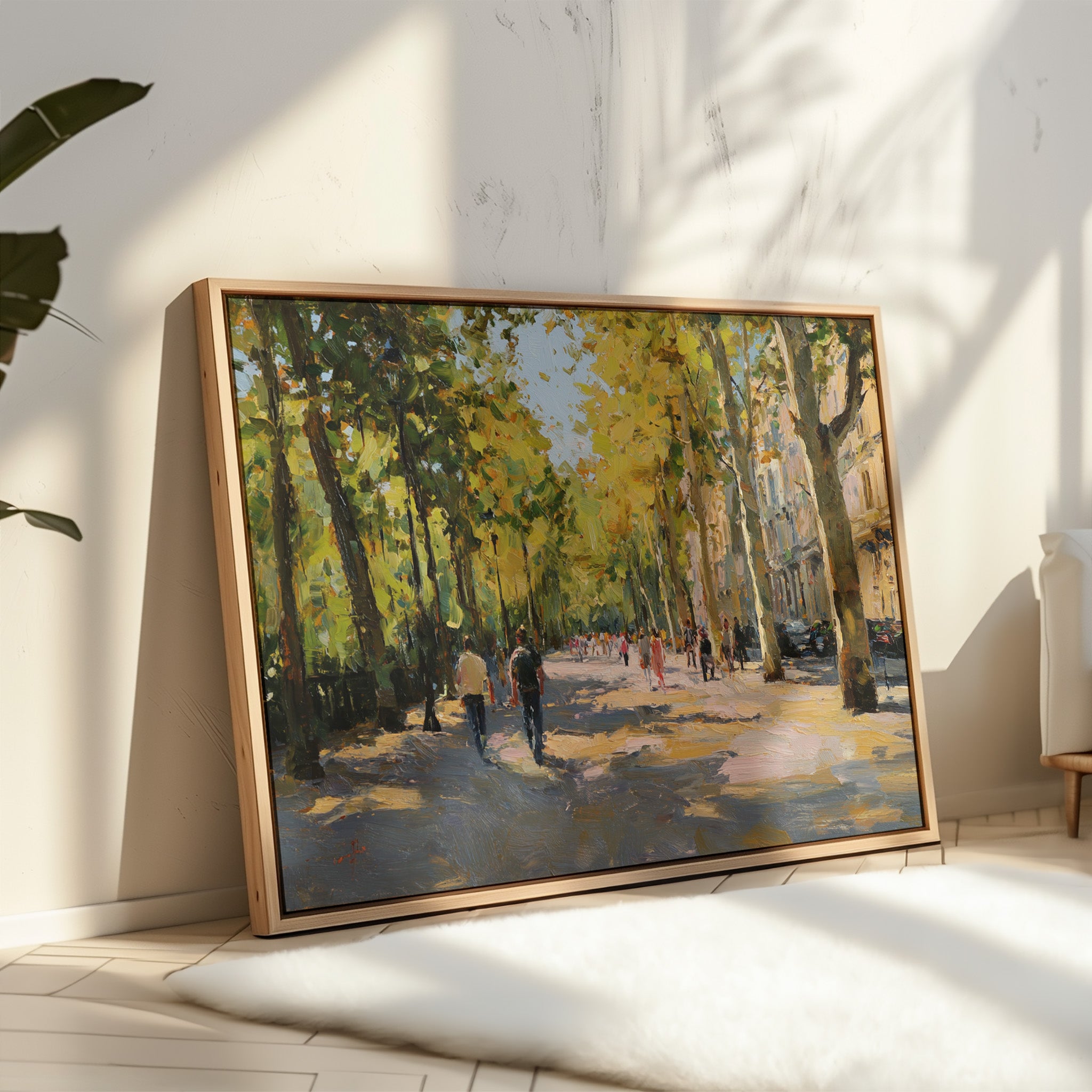 Autumn Light Dances Through City Trees