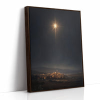 Celestial Beacon Over Ancient City